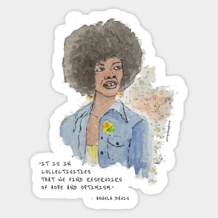 Angela Davis Sticker